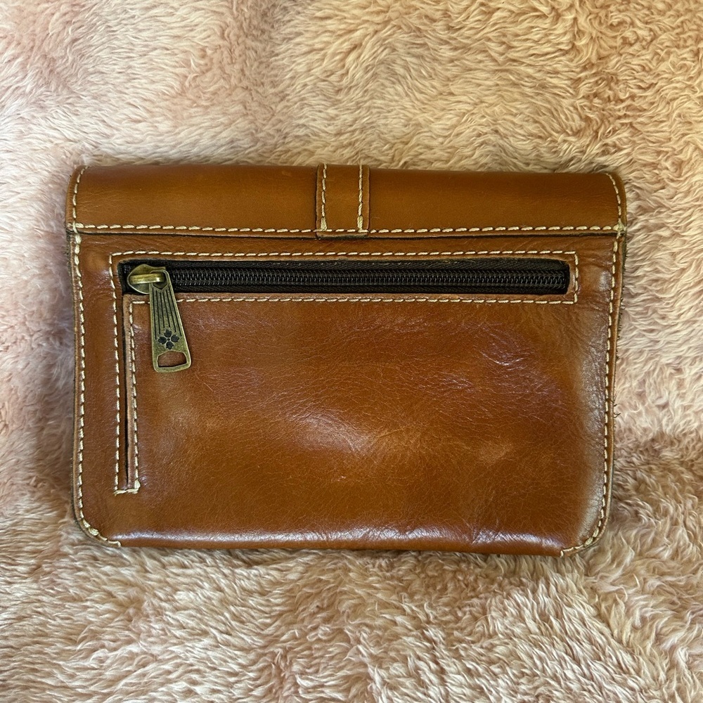 Patricia Nash “Torri” Crossbody Bag 👜 Cognac Leather — Missing Strap - Picture 2 of 15